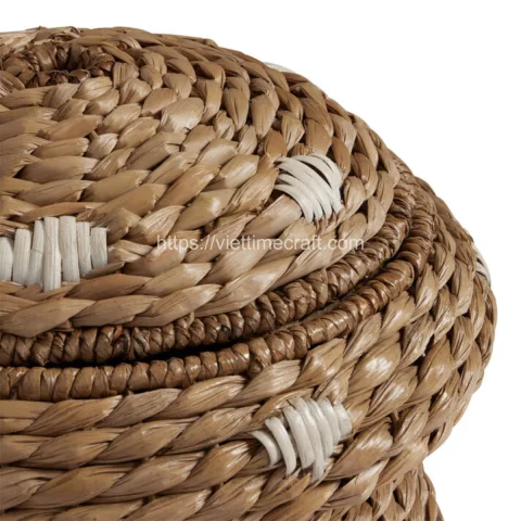 Wholesale Mushroom Water Hyacinth Storage Basket