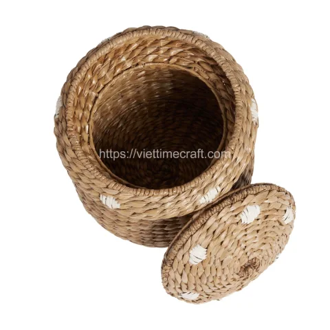 Wholesale Mushroom Water Hyacinth Storage Basket