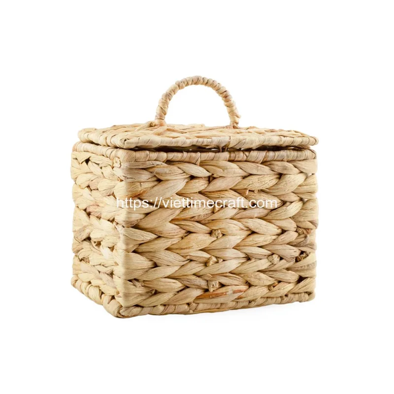 Woven Water Hyacinth Box, Laundry Pods