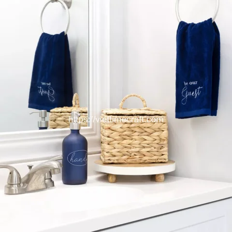 Woven Water Hyacinth Box, Laundry Pods