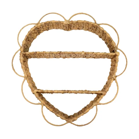Creative Flower Shaped Water Hyacinth Wall Shelf