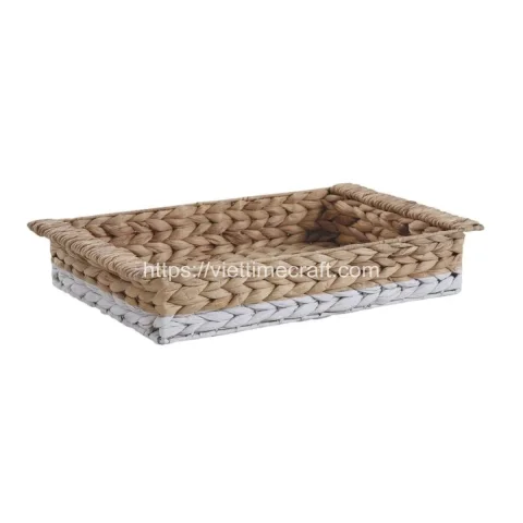 Set 2 Of Water Hyacinth Storage Serving Tray Wholesale
