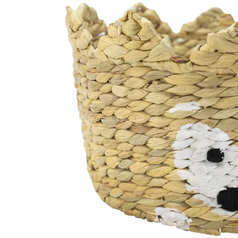 Hedgehog-Shaped Water Hyacinth Storage Basket Wholesale