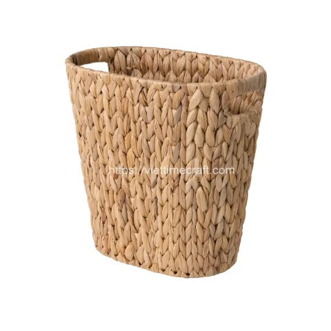 Rattan Export Großmengen-Angebot Wasserhyazinthe Aufbewahrung Abfallkorb Vietnam - REX-B00416