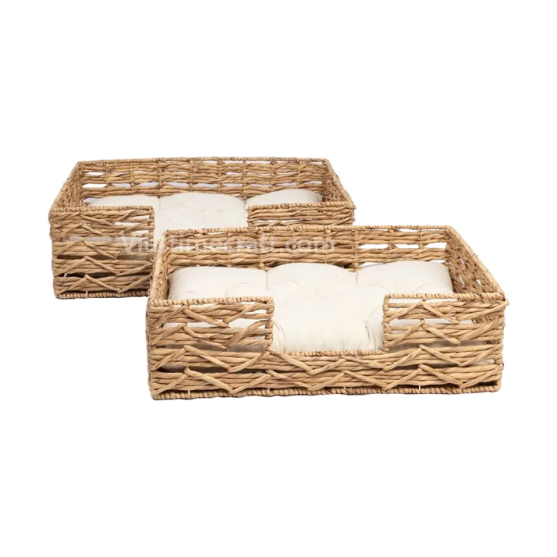 Natural Water Hyacinth Pet Bed Wholesale
