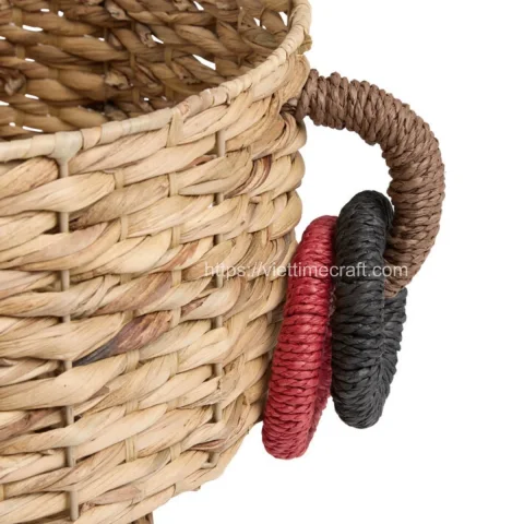 New Design Water Hyacinth Storage Basket Home Decoration Wholesale