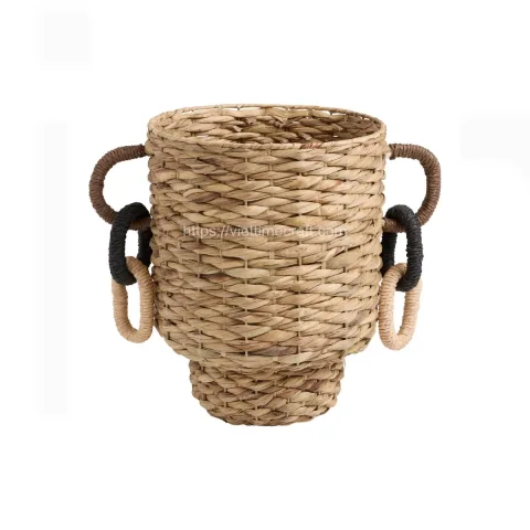 New Design Water Hyacinth Storage Basket Home Decoration Wholesale