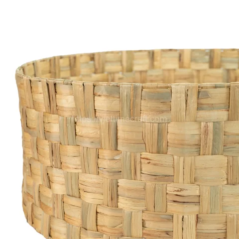 Round Water Hyacinth Tree Collar, Skirt Tree For Christmas Holiday