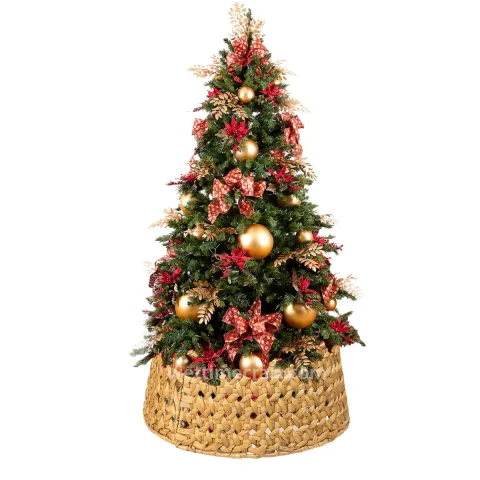 Rattan Export Water Hyacinth Tree Collar, Skirt Tree For Christmas Holiday - REX-B00432