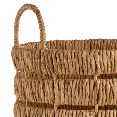 Hand Woven Water Hyacinth Storage Basket Wholesale