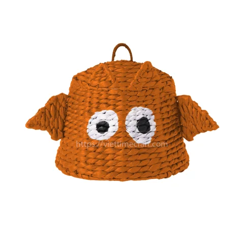 Spider Shape Water Hyacinth Basket for Halloween