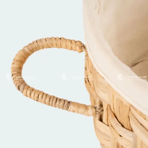 Set 2 Woven Water Hyacinth Storage Basket Wholesale
