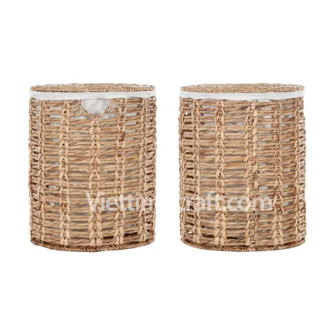 Rattan Export rotondo all'ingrosso giacinto d'acqua cesto portabiancheria all'ingrosso - REX-B00453