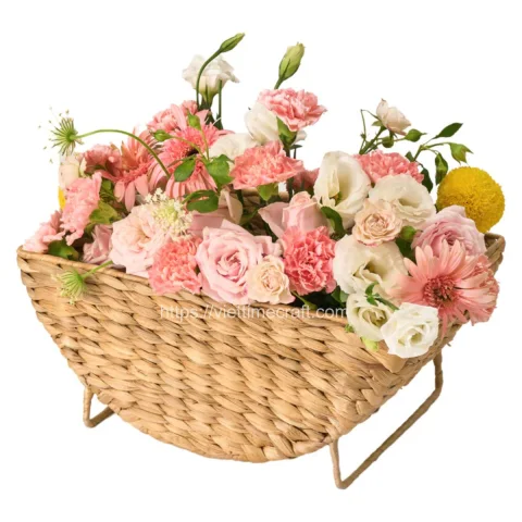 Woven Wicker Flower Basket Wholesale