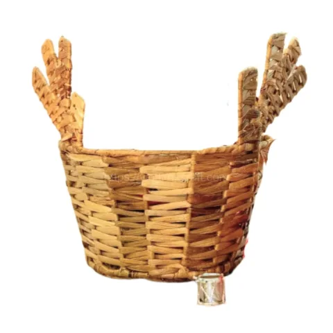 Rattan Export forma de reno jacinto de agua cesta de almacenamiento – idea para Navidad - REX-B00462