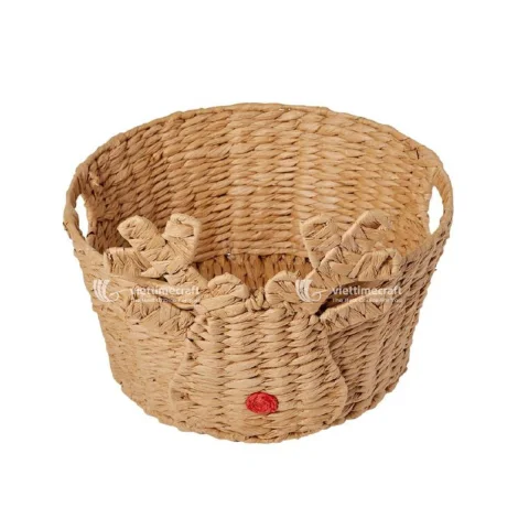 Reindeer Shape Water Hyacinth Storage Basket – Idea for Christmas