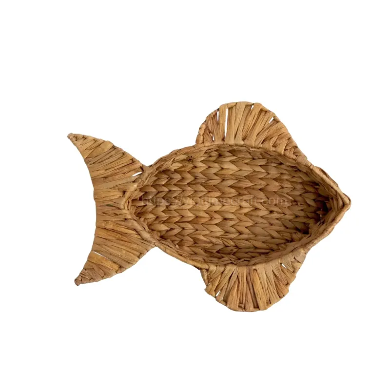 Fish Shape Water Hyacinth Storage Tray Wholesale