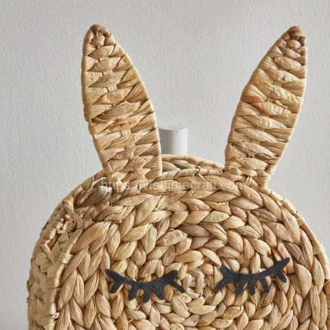 Semicircle Water Hyacinth Bunny Basket for Easter