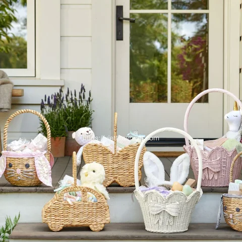 Wholesale Butterfly Shaped Water Hyacinth Storage Basket – B004658