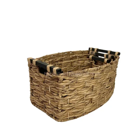 Top Selling Water Hyacinth Basket, Storage Basket With Handle