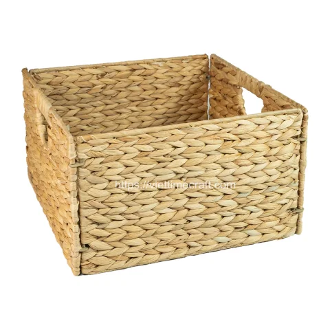 Handwoven Foldable Water Hyacinth Baskets Wholesale