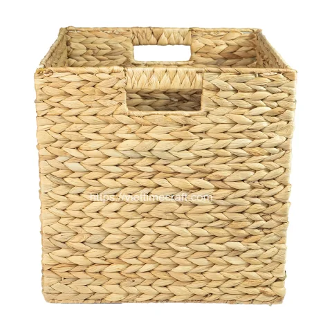 Handwoven Foldable Water Hyacinth Baskets Wholesale