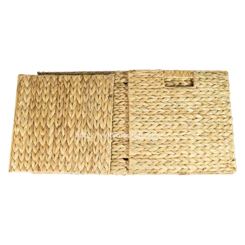 White Foldable Water Hyacinth Baskets Wholesale