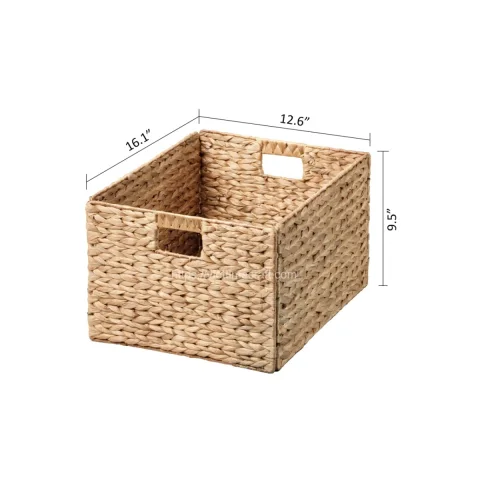 Natural Foldable Water Hyacinth Laundry Baskets, Storage Basket Wholesale