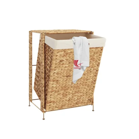 Rattan Export mộc mạc nét duyên lục bình giỏ đựng đồ giặt, giỏ đựng đồ bán sỉ - REX-B00481