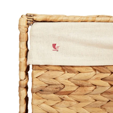 Rustic Charm Water Hyacinth Laundry Basket, Storage Basket Wholesale