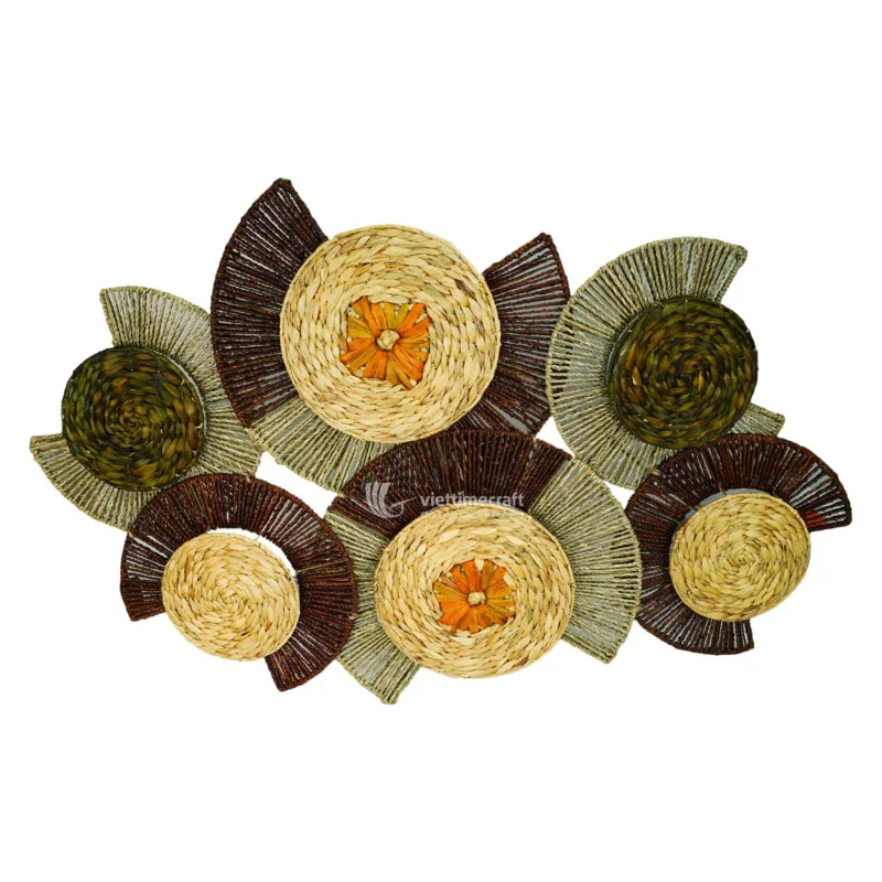 Unique Design Set Mesh Seagrass and Water Hyacinth Wall Decor Hanging Wholesale