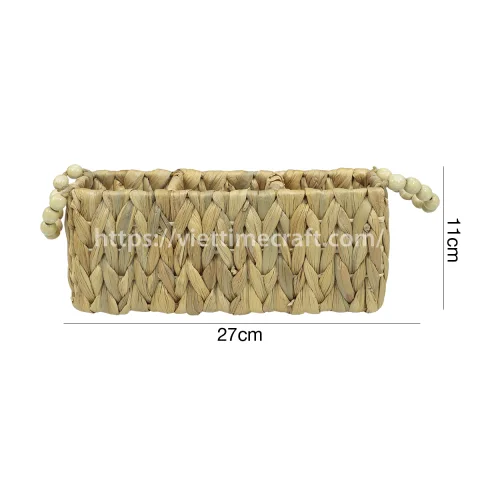 Water Hyacinth Utensil Holder With Beads