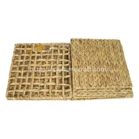 New Design Foldable Water Hyacinth Laundry Baskets Wholesale
