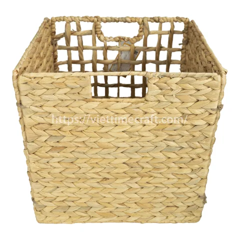 New Design Foldable Water Hyacinth Laundry Baskets Wholesale