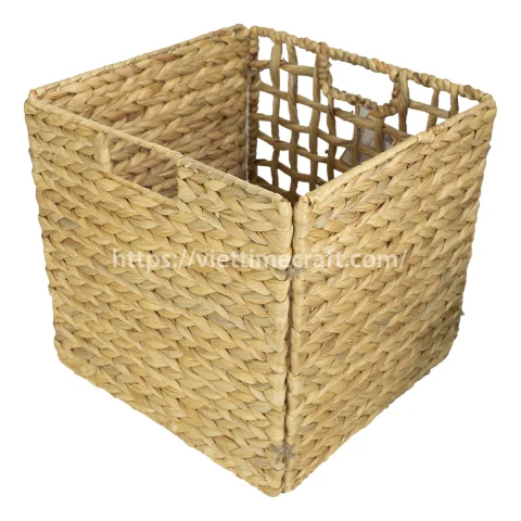 New Design Foldable Water Hyacinth Laundry Baskets Wholesale