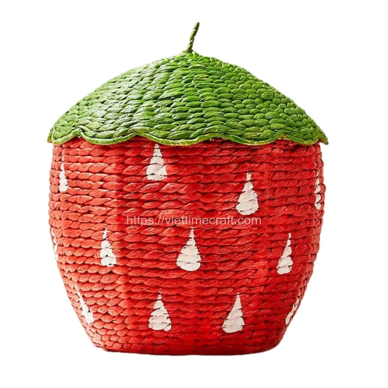 Water Hyacinth Strawberry Storage Basket For Kids