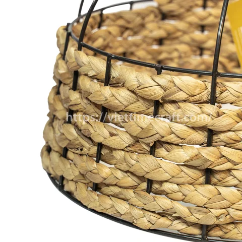 Woven Wicker Water Hyacinth Lampshade, Light Pendant Shade
