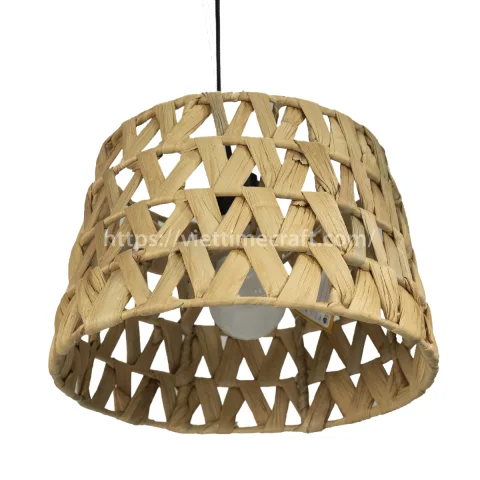 Wicker Lampshade, Water Hyacinth Pendant Light