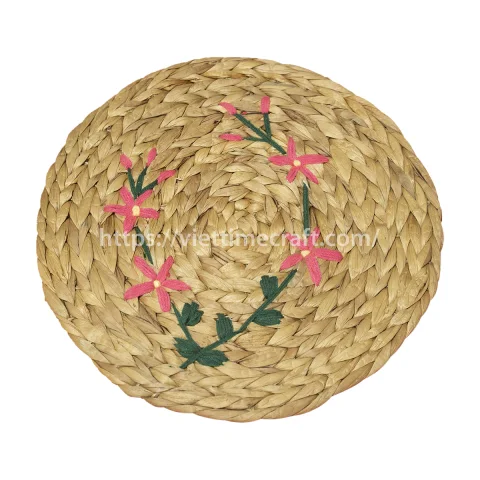 Embroidered Water Hyacinth Placemat – Lily Of The Valley