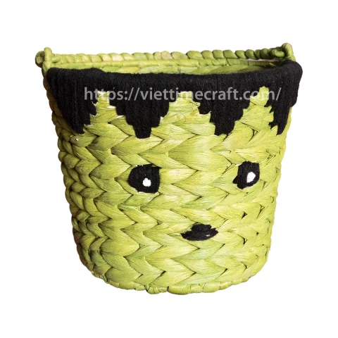 Green Hulk Water Hyacinth Halloween Basket Wholesale