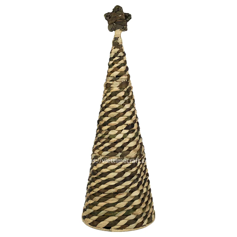 Eco-Friendly Holiday Centerpiece – Water Hyacinth Christmas Tree Table Decoration