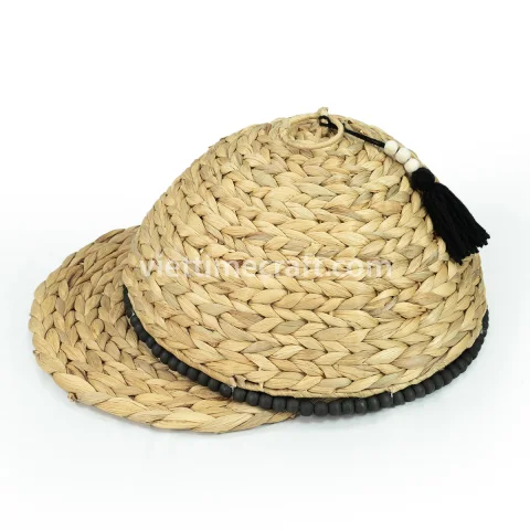 Eco Food Dome Tent with Tassel – Woven Water Hyacinth Food Cover for Kitchen, Dining, or Display