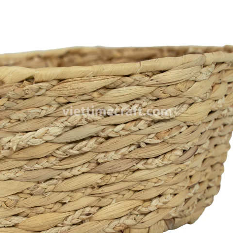 Water Hyacinth Gift Hamper Basket – Handwoven Natural Basket For Gifts, Fruits And Displays