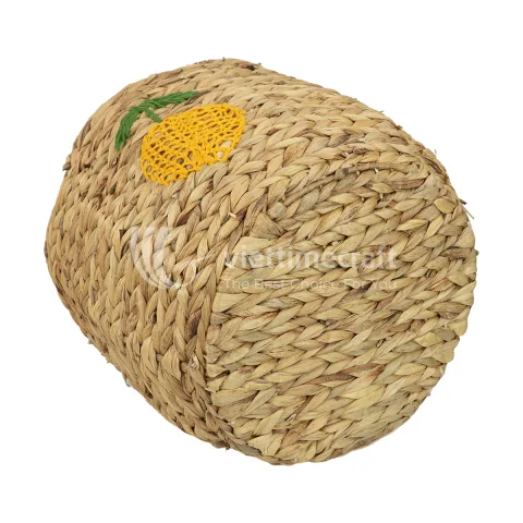 Wicker Basket Trash with Lemon Embroidery – Hot Trend for Spring and Summer 2026