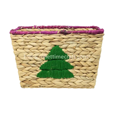 Woven Christmas Storage Basket, Decorative Holiday Storage from Vietnam Wholesale