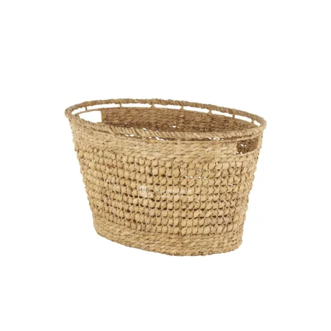 Rattan Export Cesta Grande de Jacinto de Agua Tejida a Mano para Organización del Hogar - REX-B00532