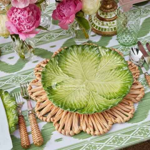 Eco-Friendly Water Hyacinth Placemat, Handmade Table Mats Wholesale Manufacturer Vietnam