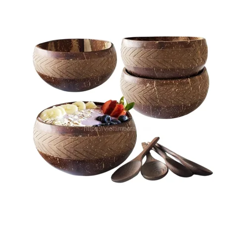 Best Selling Coconut Bowl And Spoon For Salad From Vietnam Wholesale – BD002