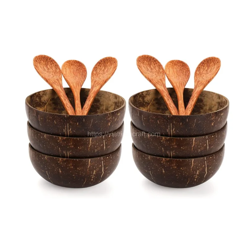 Sale Coconut Bowl And Spoon For Salad From Vietnam – BD003