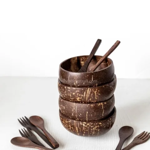 Sale Coconut Bowl And Spoon For Salad From Vietnam – BD003